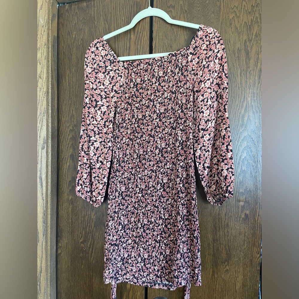 Floral adjustable length dress